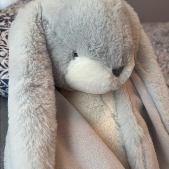 Bunnies by the Bay gray ‘Sweet Nibble’ Bunny plush NWT - Picture 13 of 15